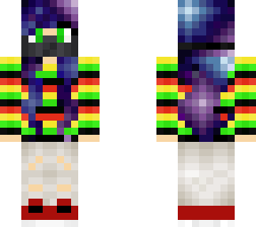 galaxy rasta gas mask girl