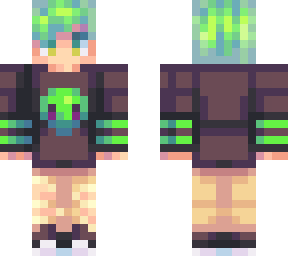 green haired boy | Minecraft Skin