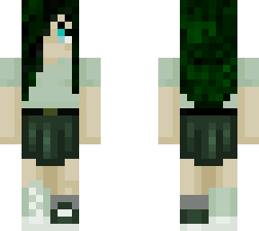 green skirt