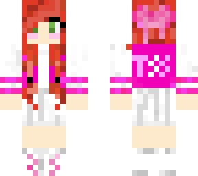 red hair pigtails tss uniform