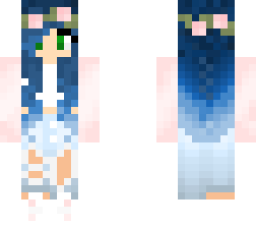 blue flower crown