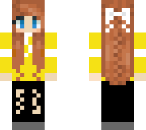 cute yellow shirt girl - first ever skin edit