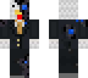 cyborg chicken in a suit