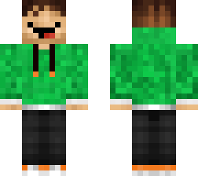green hoodie