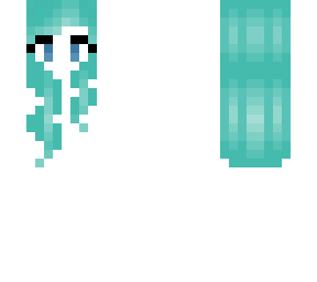 long cyan curly hairbase