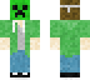 minecraft my creeper mask boy skin for youtube