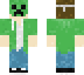 minecraft my creeper mask boy skin for youtube