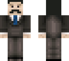mumbo but with a blue tie