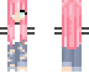 pink hair girl