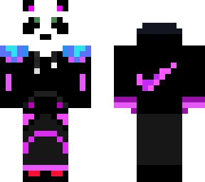 purple cool panda