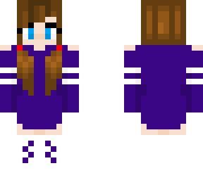 purple pig tails