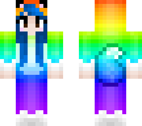rainbow fox onesie // my og skin (read desc!)