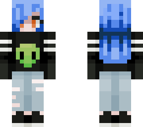 blue hair alien