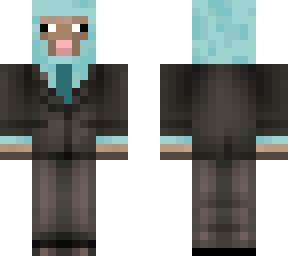 blue sheep in suit