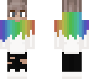 boy with rainbow outfit