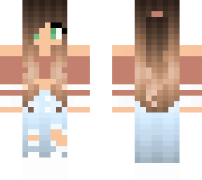 brown haired girl with green eyes