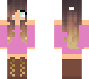 cute girl with pink sweater