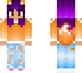 fox girl with purple hair