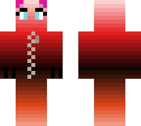 red and orange cat suit