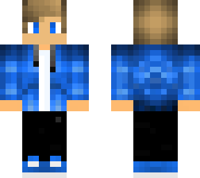 blond boy with blue shirt