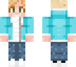blonde hair, blue hoodie, adidas shoes