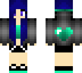 blue haired girl