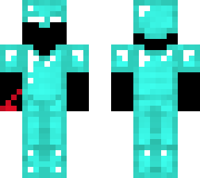 boogey man wearing fake diamond armor
