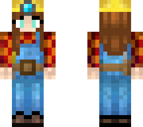 builder girl with different eye color (not my own original skin)