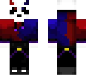 demon panda with hoodie