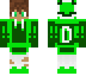 green hoodie