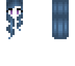 long dark dull blue hairbase