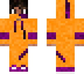 tan kid in orange and purple jumpsuit