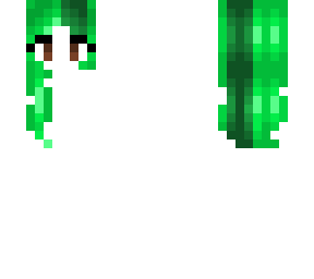 wavy neon green hairbase w/ pine green stripe
