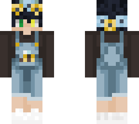 blue overall boy