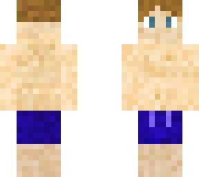boy in swim trunks
