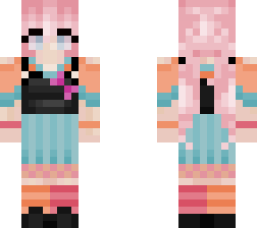 decora girl with pink hair