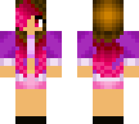 girl with pink hair
