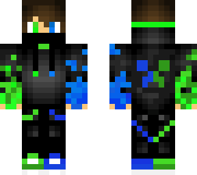 green and blue boy