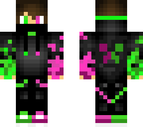 green and purple boy
