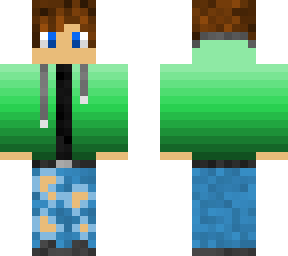 green sweater