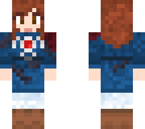 nausica of the valley of the wind (blue dress) (stained)