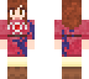nausica of the valley of the wind (red dress) (stained)