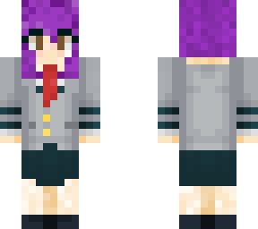 purple haired student