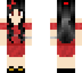 red dress