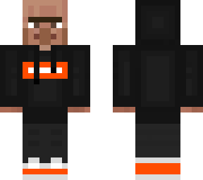 villager supreme hoodie (orange edition)