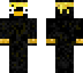 black yellow punguin