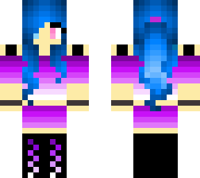 blue hair girl