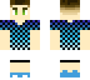checkered blue
