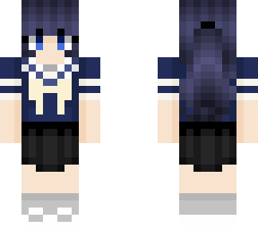 dark, dark, dark blue haired girl (fixed)