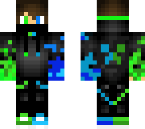 green and blue boy